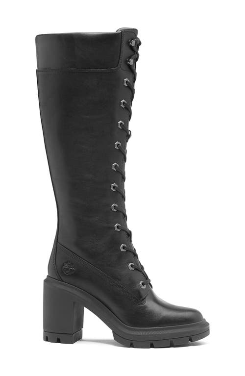 Timberland Allington Heights Lace-up Knee High Boot In Jet Black