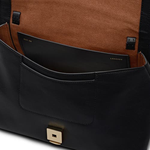Radley Mercer Street Medium Flapover Shoulder Bag In Black