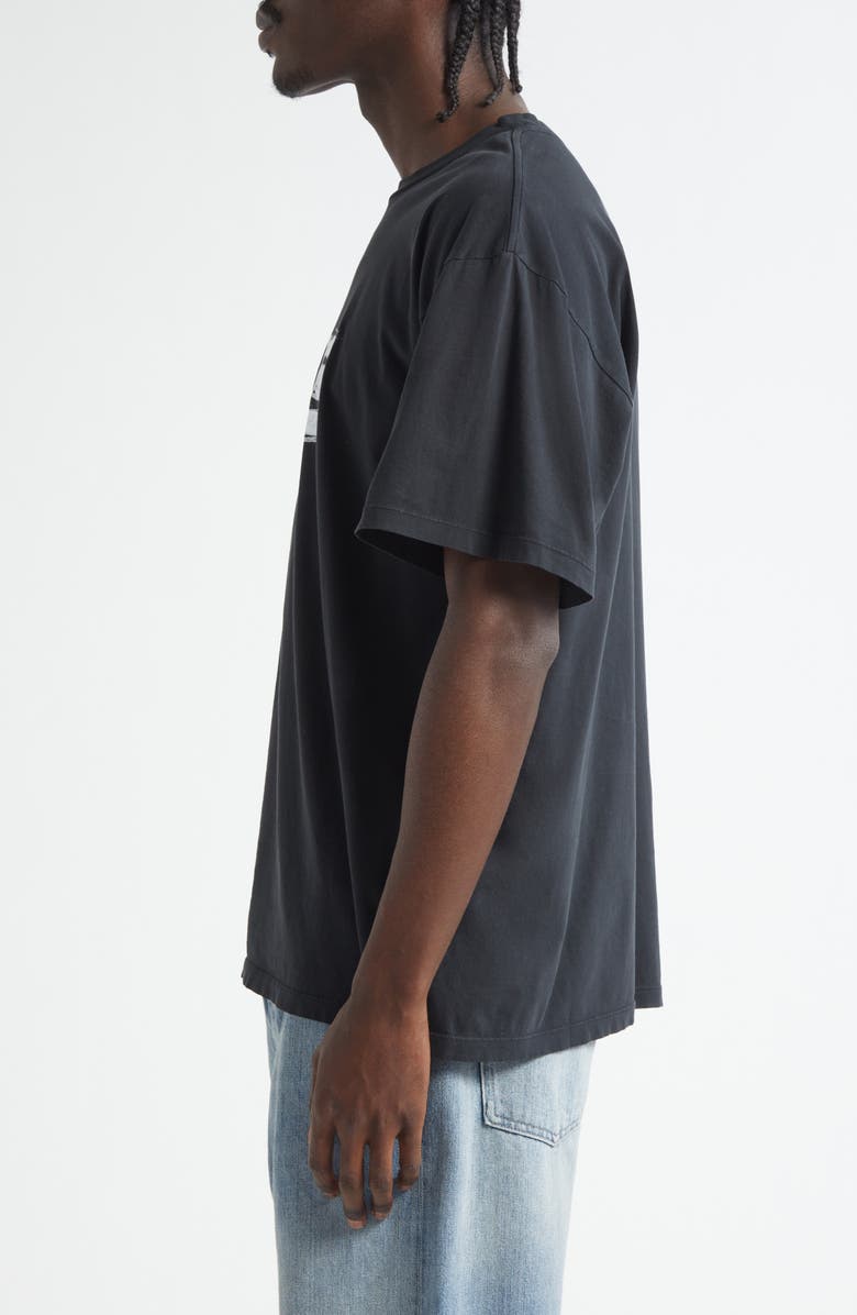 MM6 Maison Margiela Painted Numeric Motif Graphic T-Shirt, Alternate, color, Black