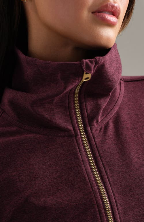 Rhone Atmosphere Crop Zip Sweatshirt In Red