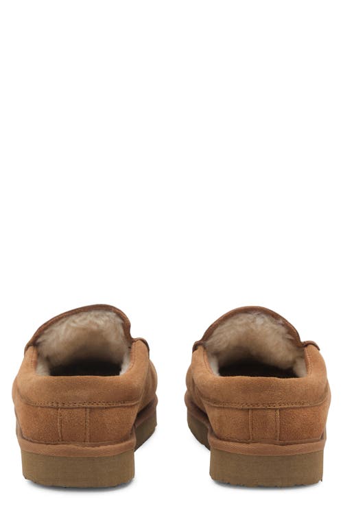 Mango Suede Faux Shearling Lined Clog In Brown