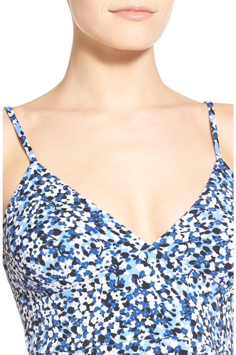 'Chiltington' Print Jersey Maxi Dress, Alternate, color, CREW BLUE