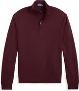 Polo Ralph Lauren Textured Double Knit Quarter Zip Pullover