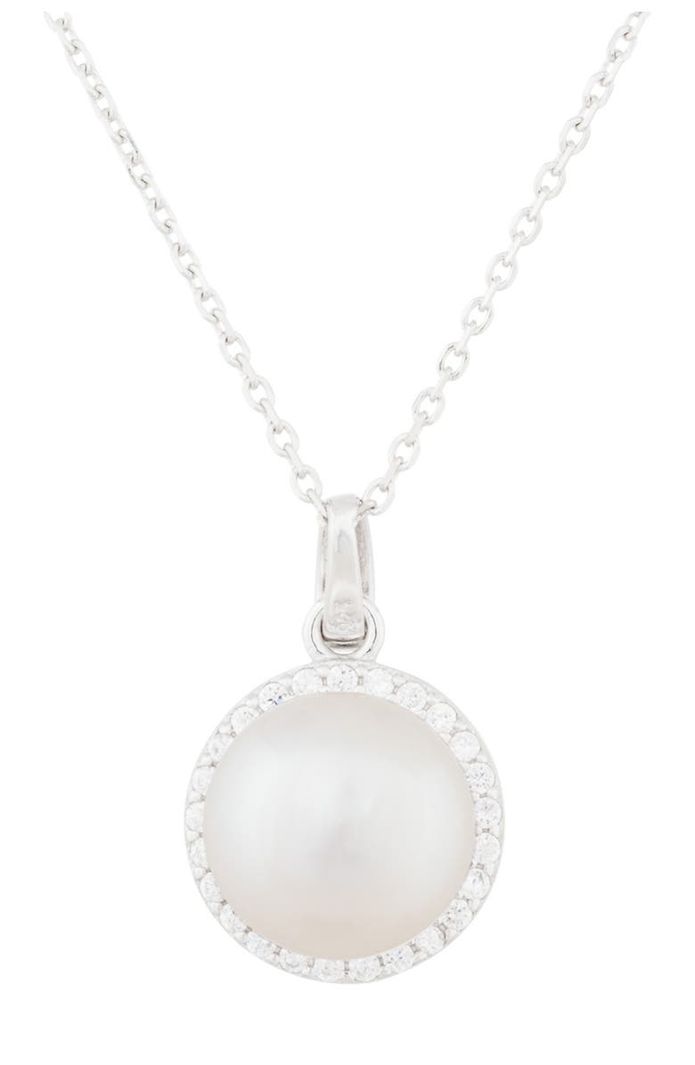 SPLENDID PEARLS CZ 7-9mm Cultured Freshwater Halo Pearl Set, Alternate, color,