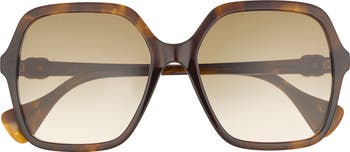 56mm Rectangular Sunglasses
