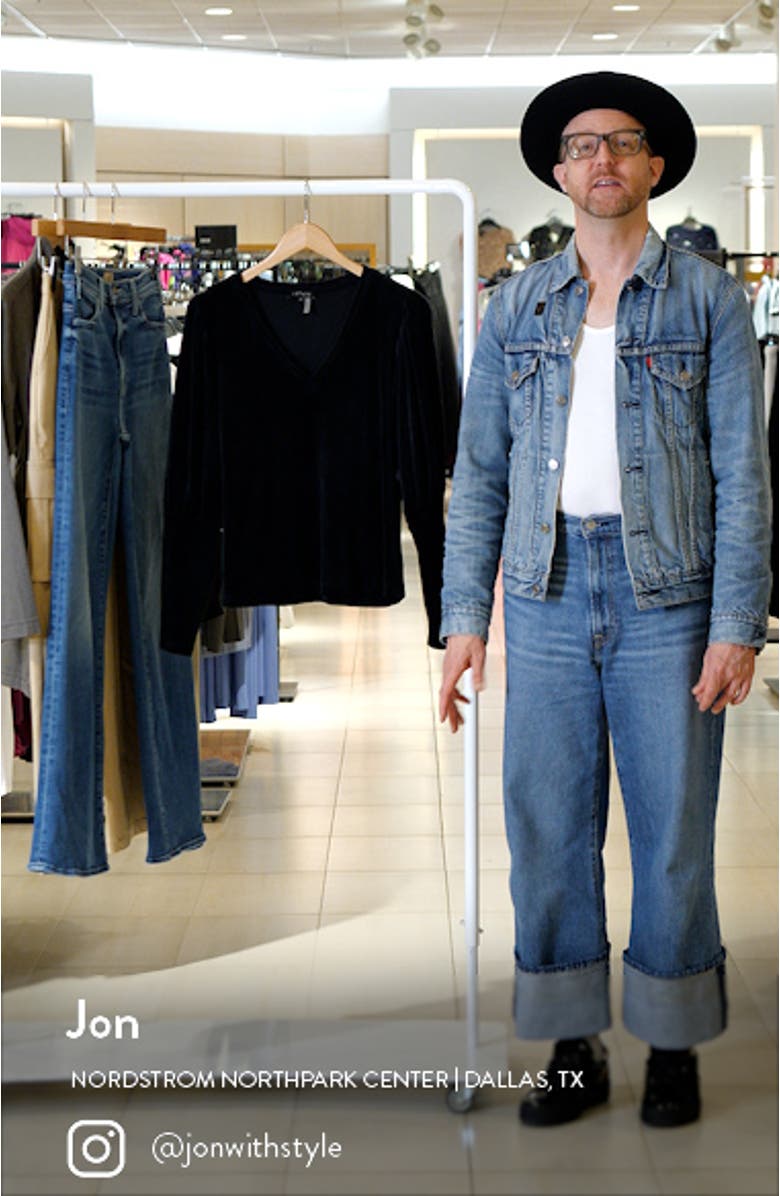 Velvet V-Neck Top, sales video thumbnail