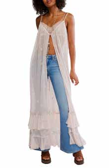 Free People Star of the Show Sequin Mesh Nightgown