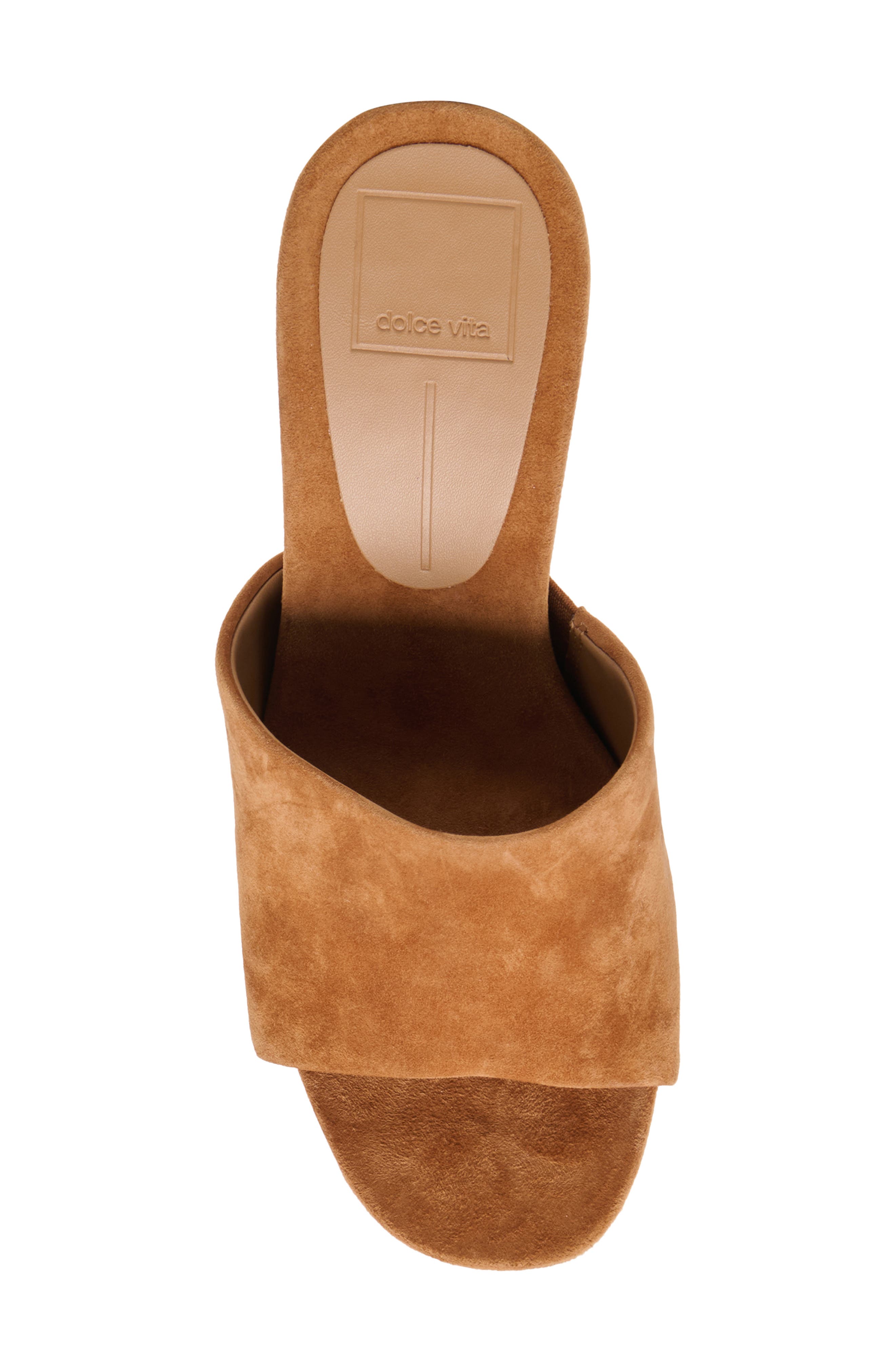 Dolce Vita Holta Wedge Sandal, Alternate, color, Brown Suede