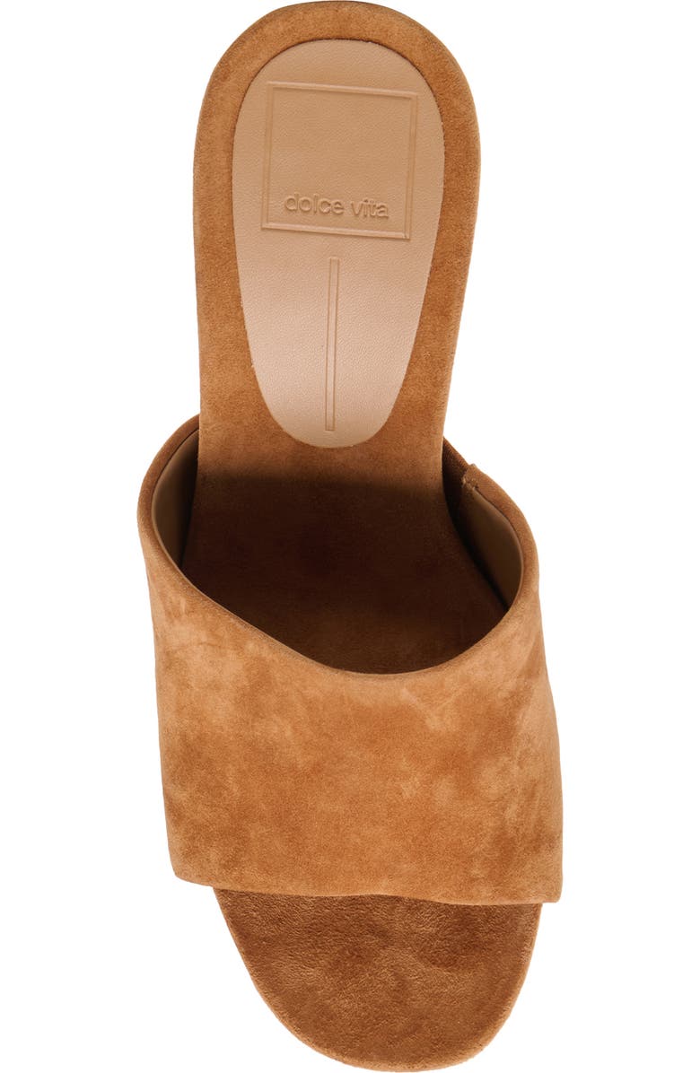 Dolce Vita Holta Wedge Sandal, Alternate, color, Brown Suede