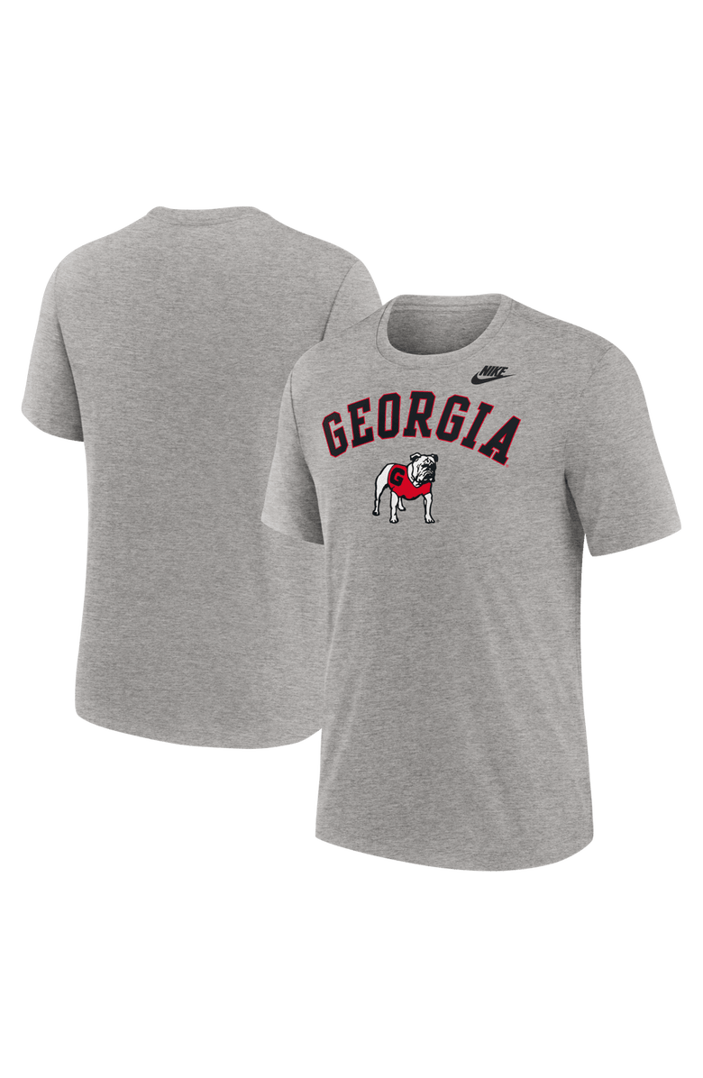 Nike Men's Nike Heather Gray Georgia Bulldogs Legacy Arch Tri-Blend T-Shirt, Alternate, color, Heather Gray