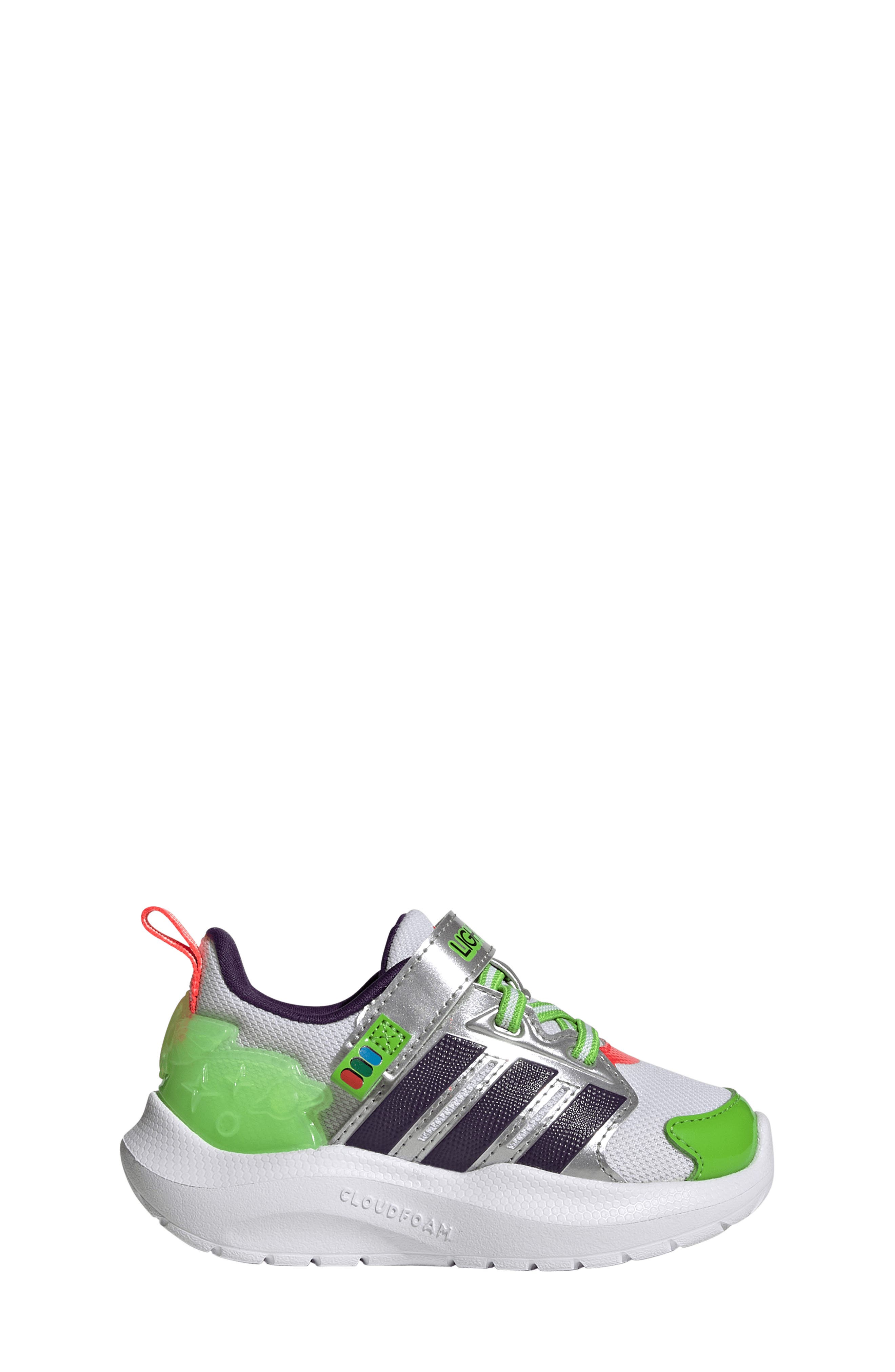 Kids' Disney Pixar Buzz Lightyear Lightorama Runner Sneaker, Alternate, color, WHITE/ VIOLET/ LUCID RED