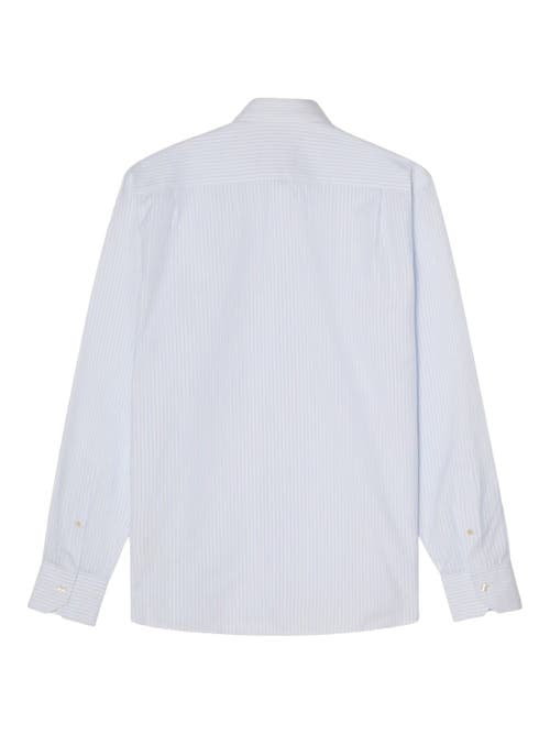 Robert Talbott Reynolds Dobby Stripe Contemporary Fit Shirt In White