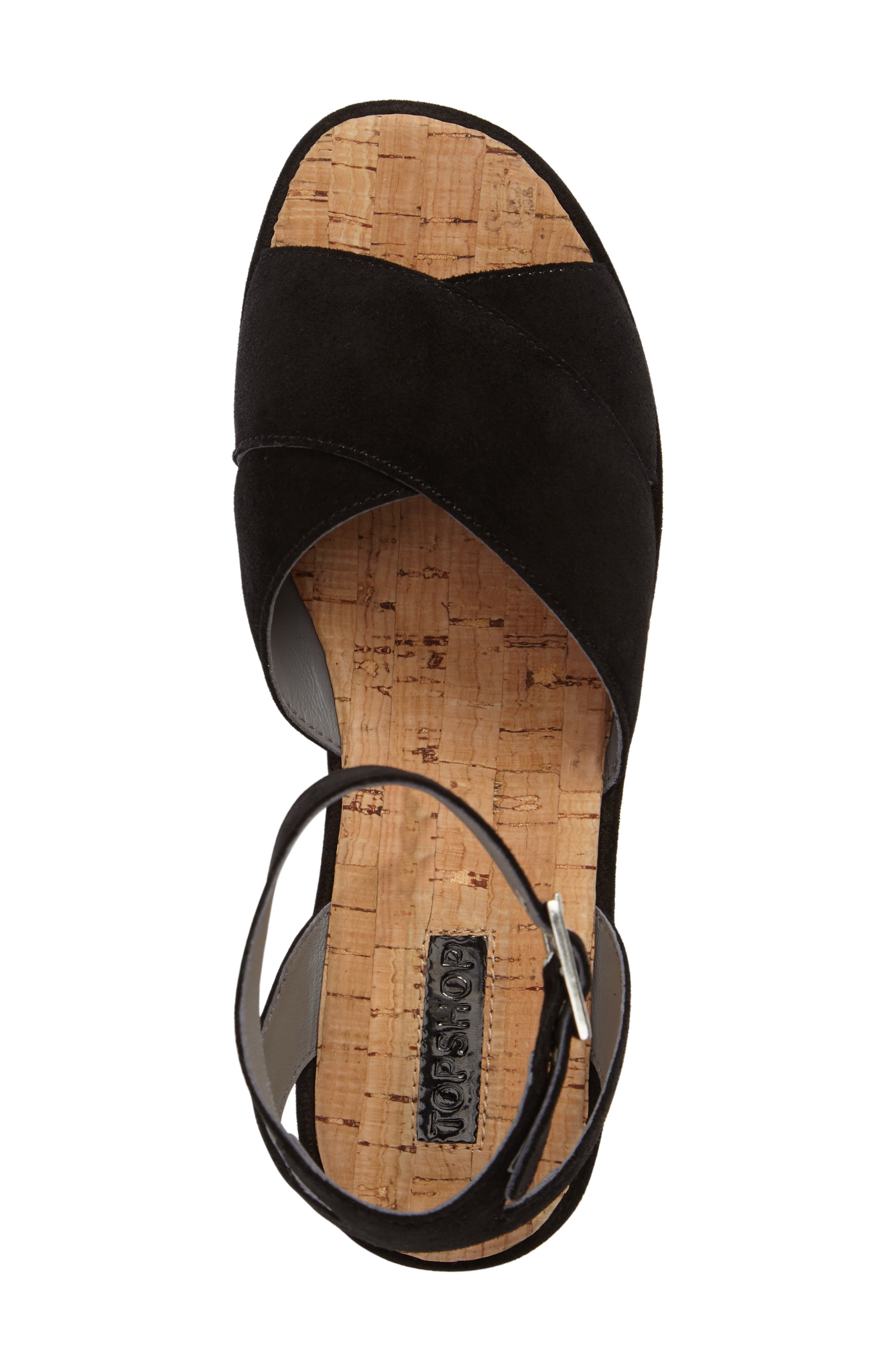 Topshop Whisper Platform Sandal, Alternate, color, 