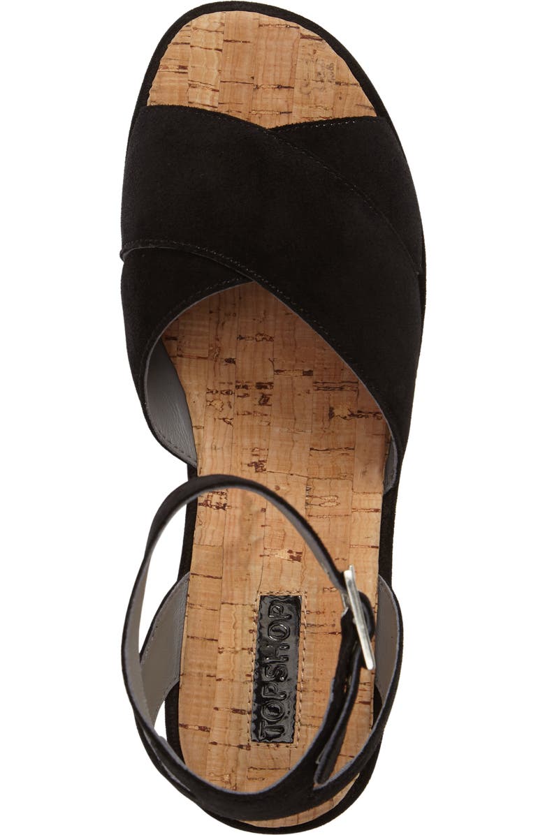 Topshop Whisper Platform Sandal, Alternate, color,