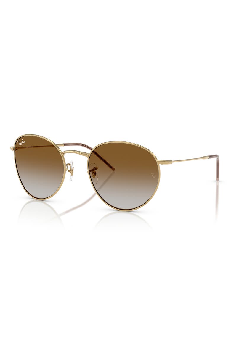 Ray-Ban Reverse 53mm Gradient Phantos Sunglasses, Alternate, color, Gold Flash