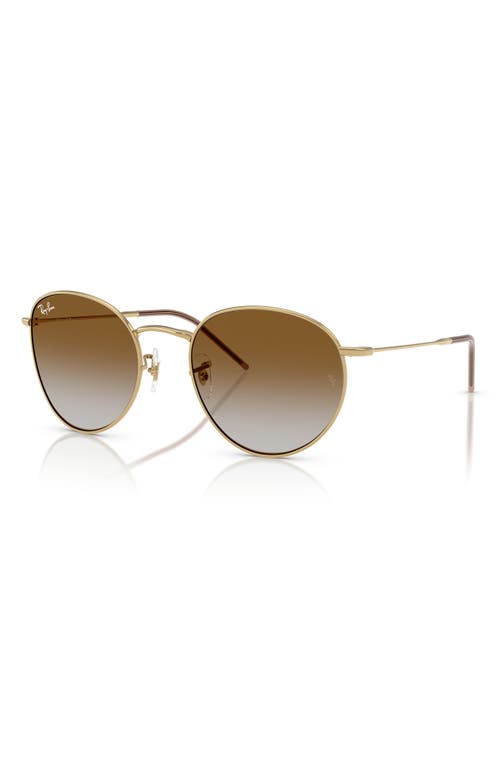 Ray Ban Ray-ban Reverse 53mm Gradient Phantos Sunglasses In Gold Flash