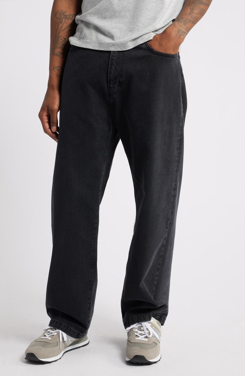 Carhartt Work In Progress Landon Rigid Jeans, Main, color, Black Stone Washed