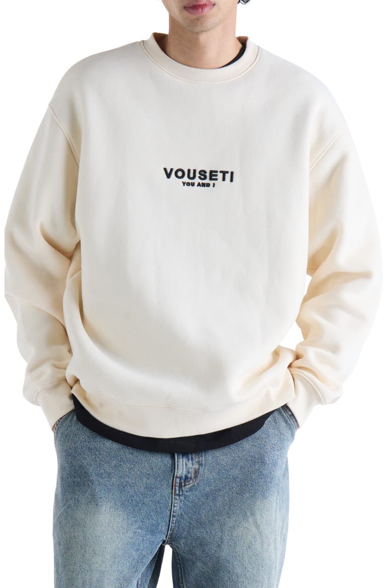 OG Crewneck Sweatshirt, Main, color, NATURAL