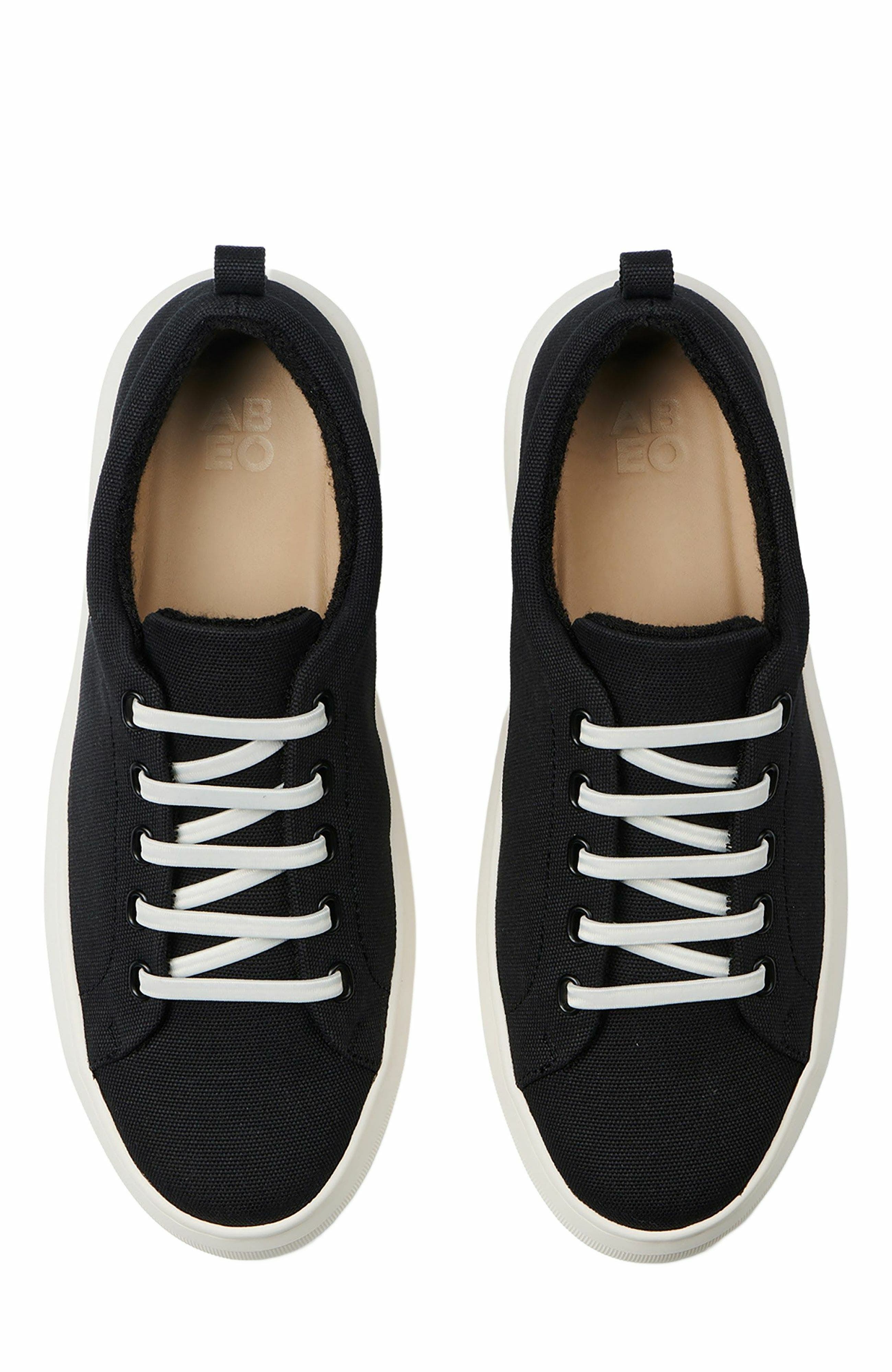 ABEO Jumpstreet Bungee Sneaker, Alternate, color, Black Canvas - Regular