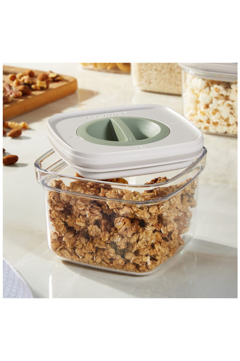 Leo 5-Piece Smart Seal Food Container Set, Alternate, color, WHITE MULTI