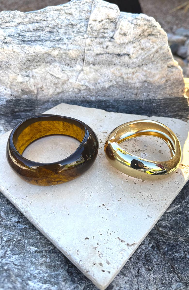 Adornia Set of 2 Assorted Chunky Bracelets, Alternate, color, 