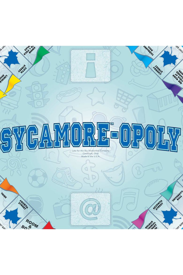 Sycramore Opoly Board Game, Alternate, color, Multicolored
