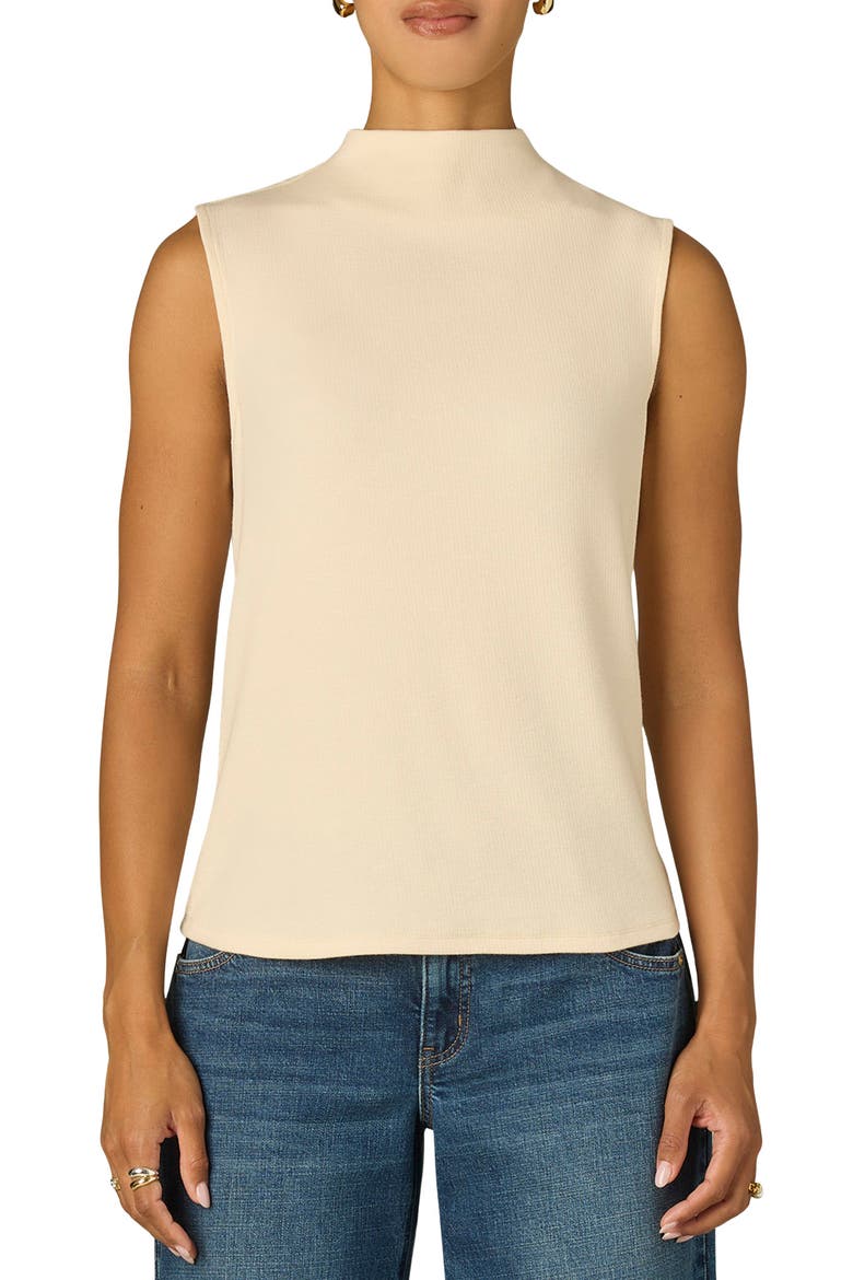 Mock Neck Top, Main, color, ECRU