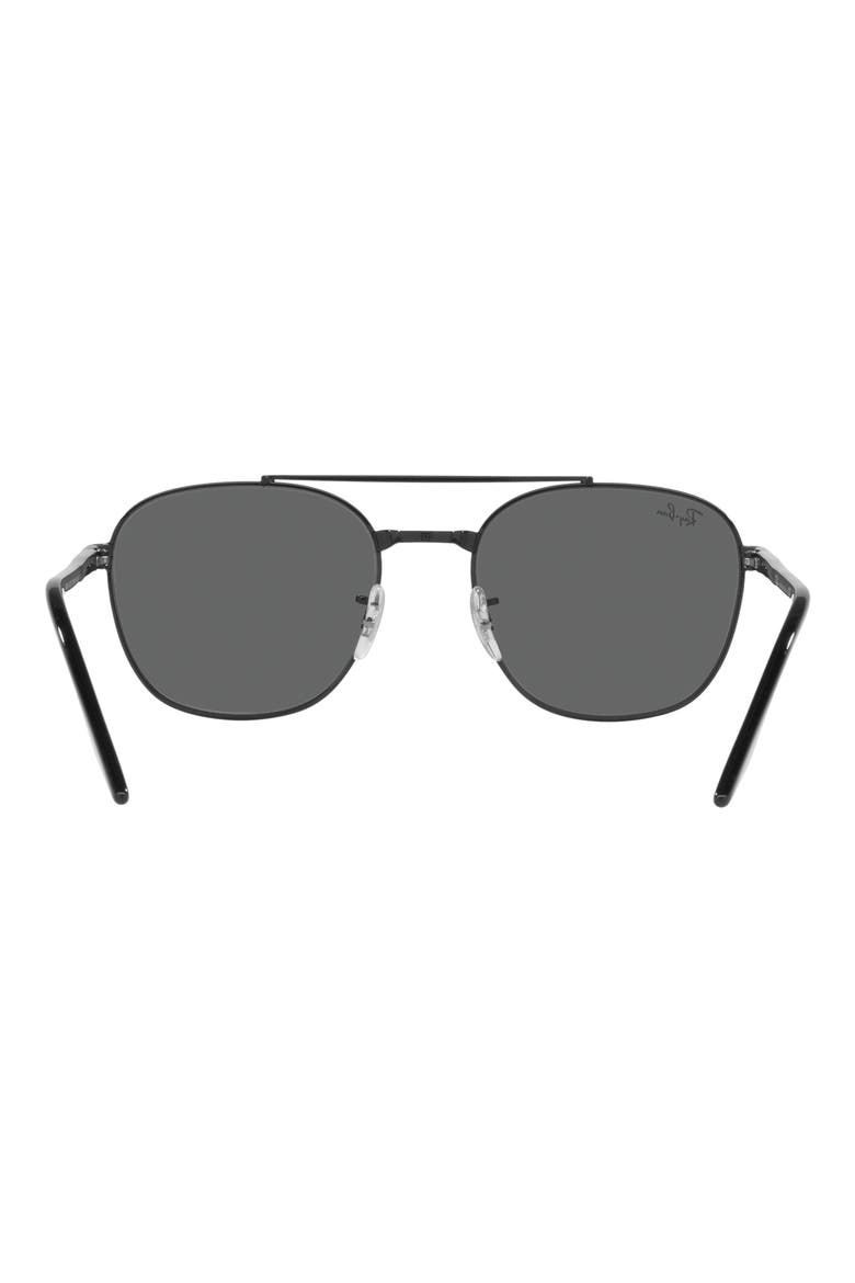 55mm Square Sunglasses, Alternate, color, BLACK