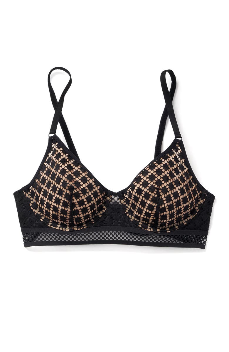 Adore Me Tatum Unlined Full Coverage Bra, Alternate, color, Black