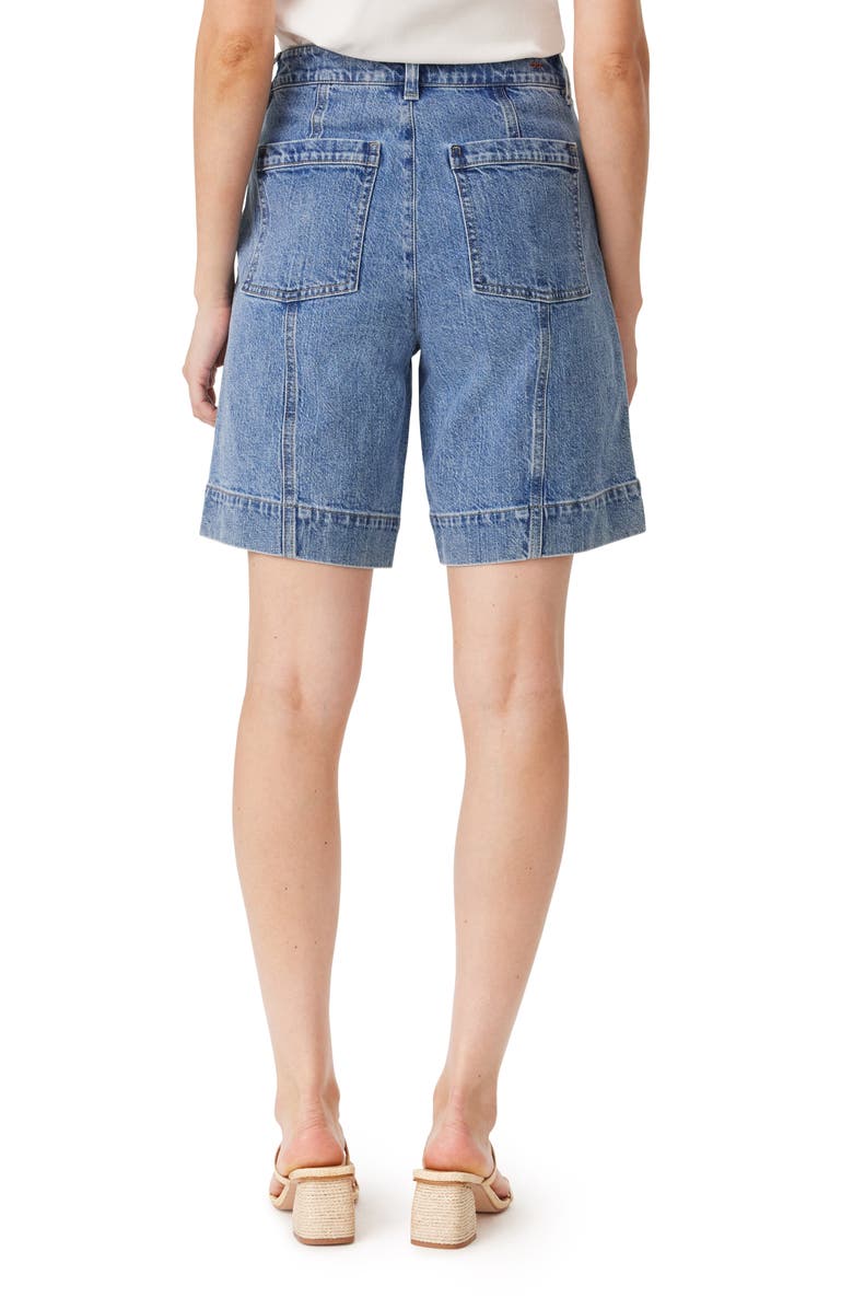 Habitual Patch Pocket Denim Girlfriend Shorts, Alternate, color, Splash