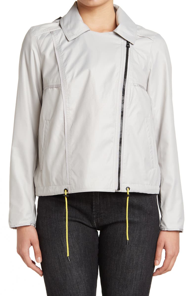 RACHEL Rachel Roy Motorcycle High/Low Hem Outerwear Jacket, Alternate, color,