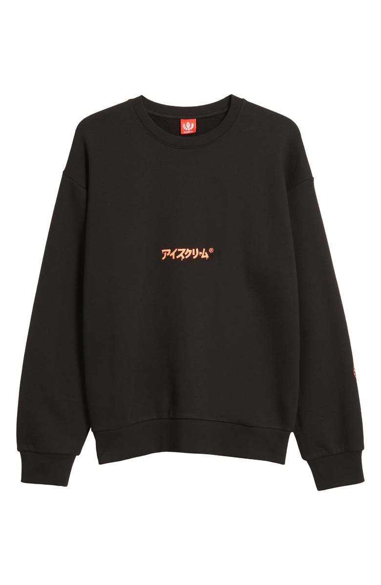 ICECREAM Cone Logo Embroidered Sweatshirt, Alternate, color, 