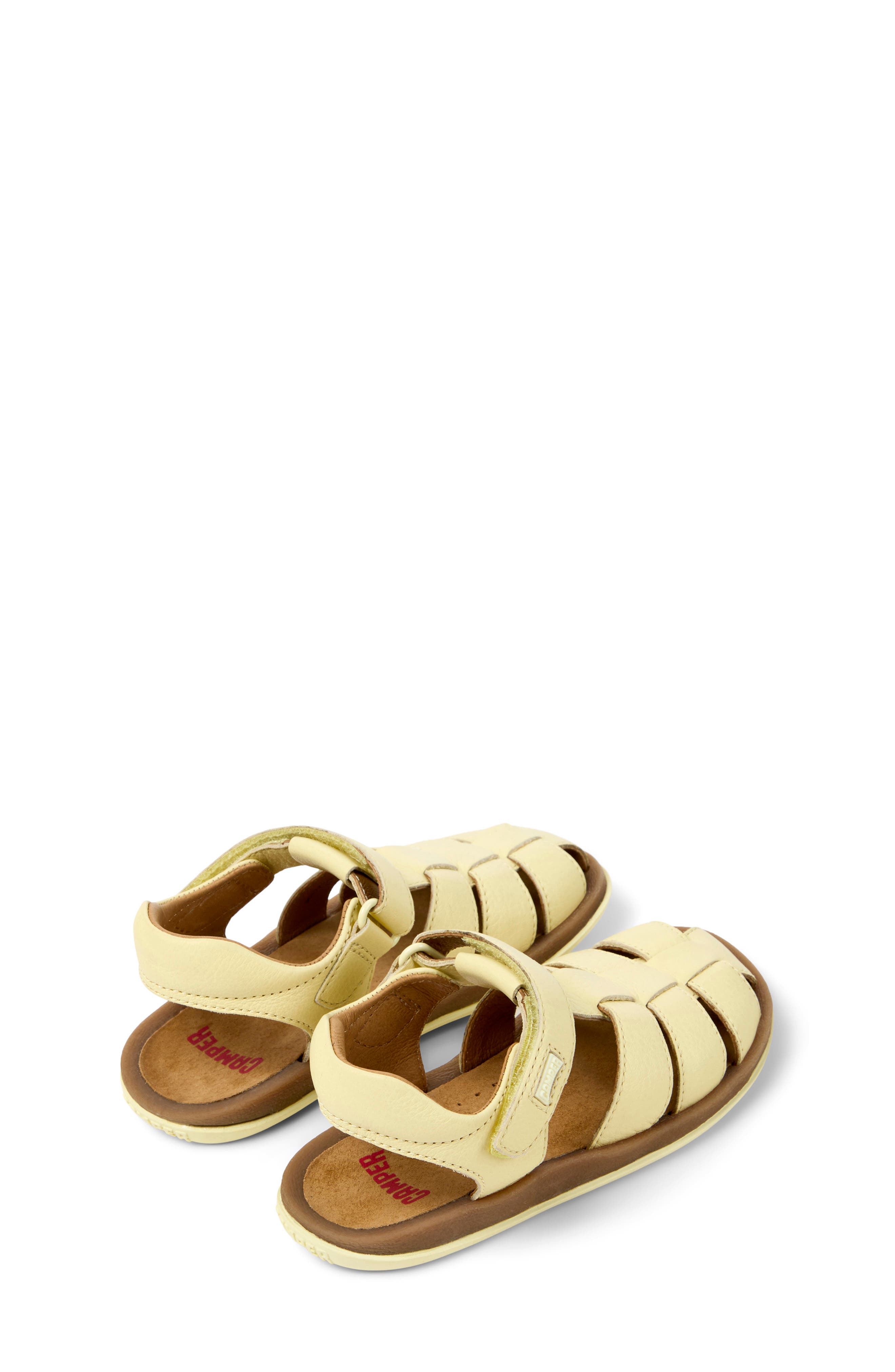 Kids' Bicho Fisherman Sandal, Alternate, color, LIGHT/ PASTEL YELLOW
