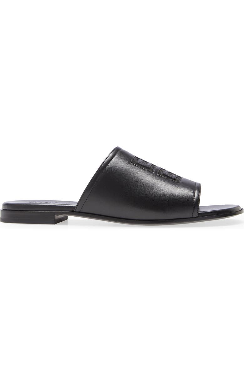 Givenchy Cutout 4G Logo Slide Sandal, Alternate, color,