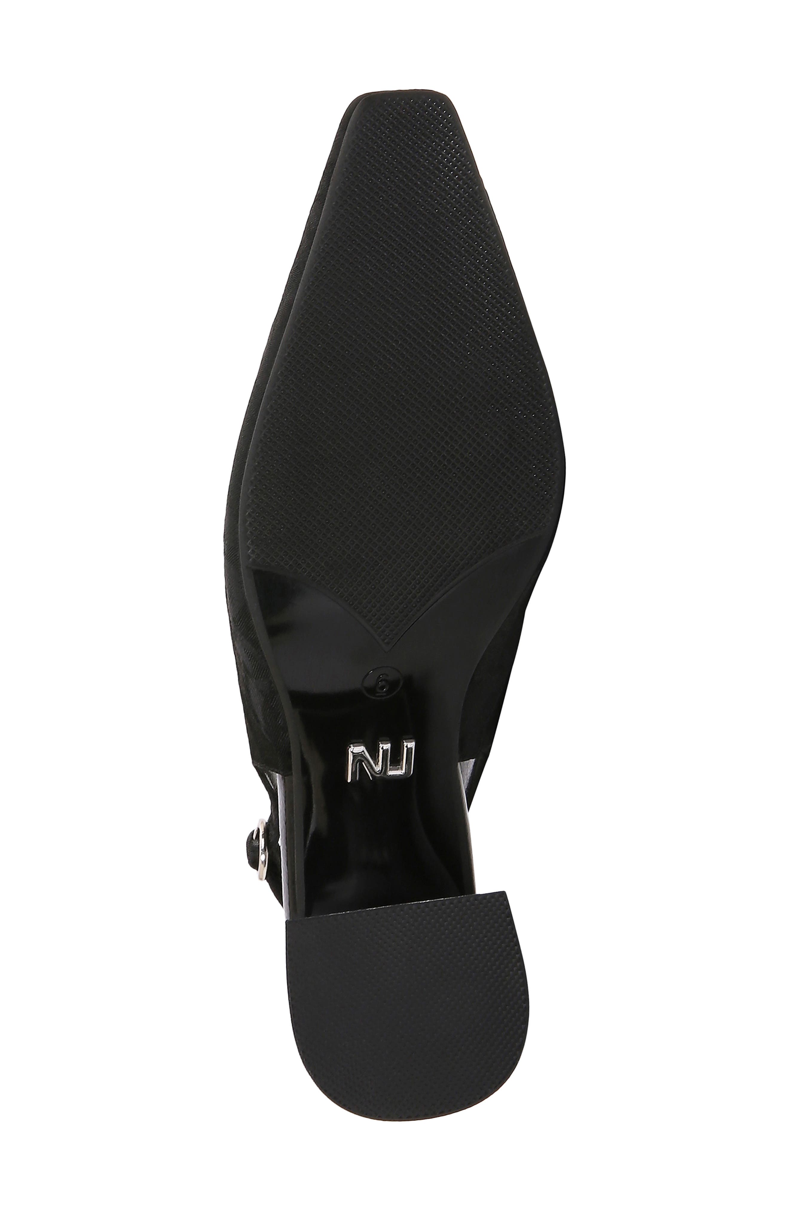 Reeba Pointed Toe Slingback Pump, Alternate, color, BLACK