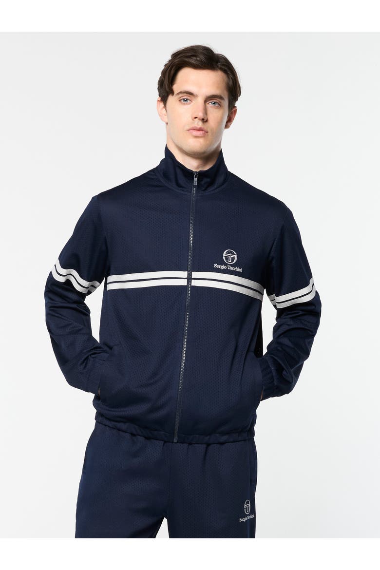 Arturo Mesh Track Jacket, Main, color, MARITIME BLUE/QUIET GRAY