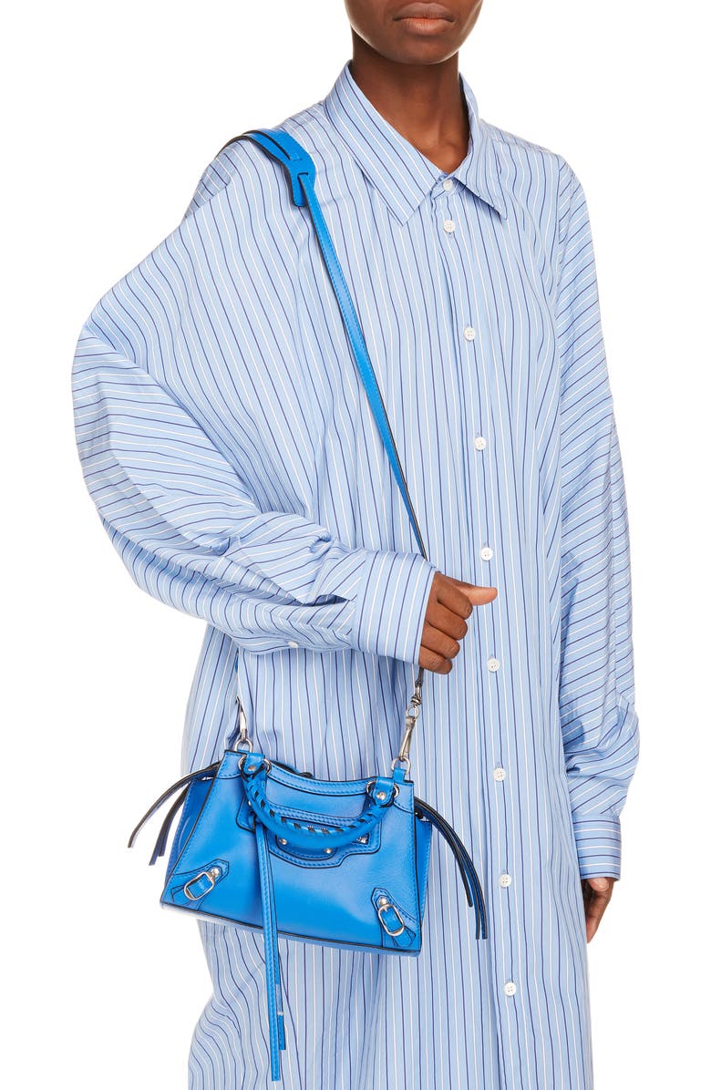 Balenciaga Neo Classic Mini Smooth Calfskin Crossbody Satchel, Alternate, color,