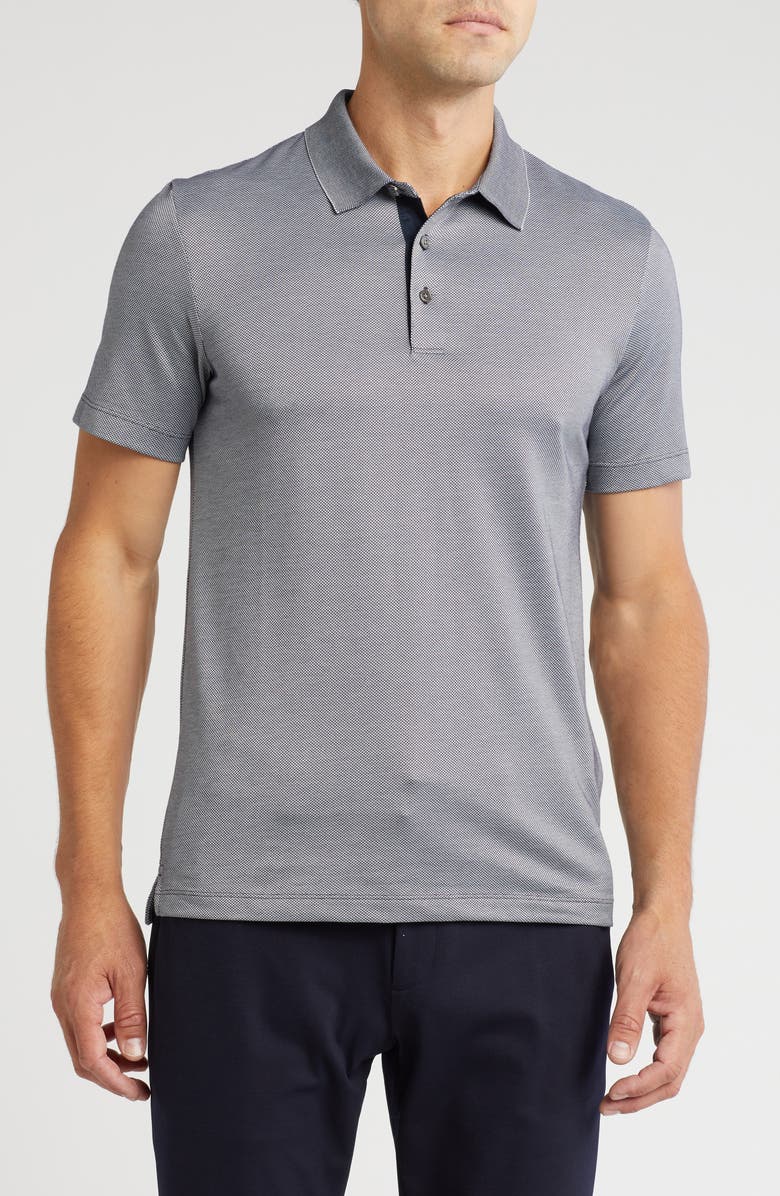 Theory Micro Jacquard Polo, Main, color, Eclipse/ Olympic