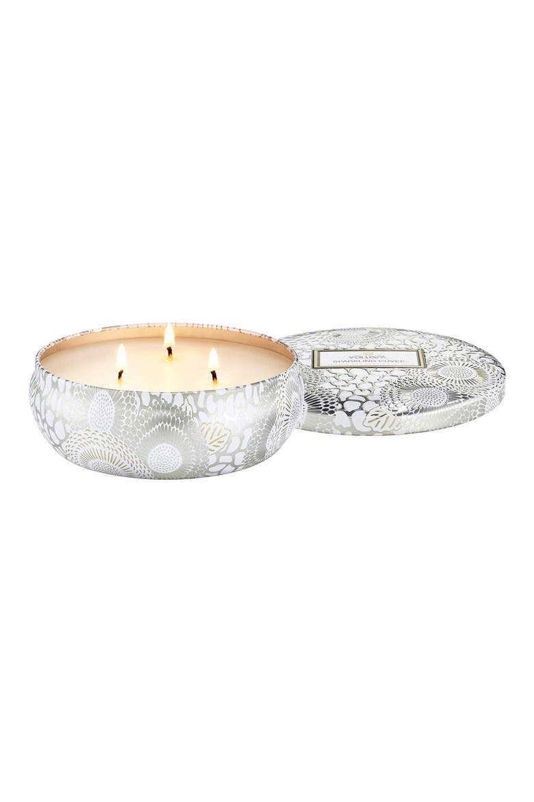 Sparkling Cuvée 3-Wick Tin Candle, Alternate, color, SPARKLING CUVEE