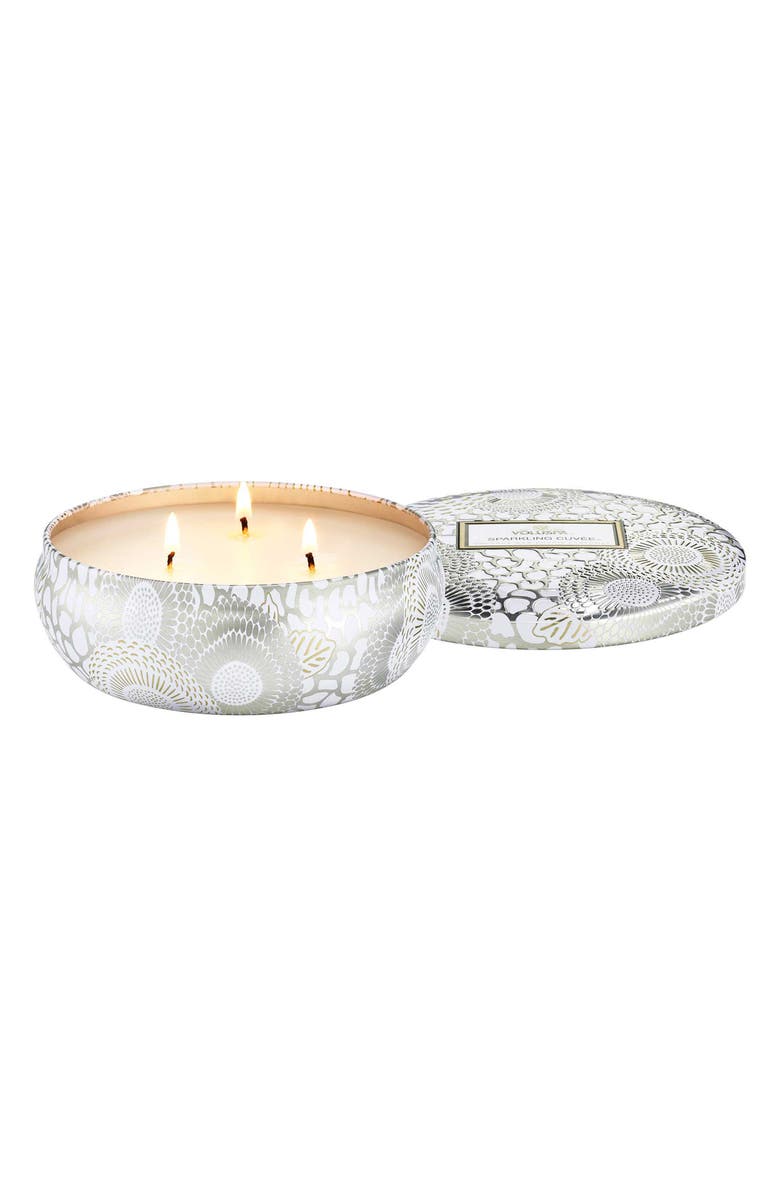 Voluspa Sparkling Cuvée 3-Wick Tin Candle, Alternate, color, Sparkling Cuvee