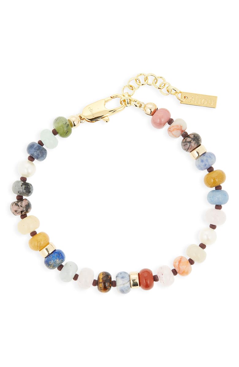 Éliou Koda Stone Bead Bracelet, Main, color, Gold Multi