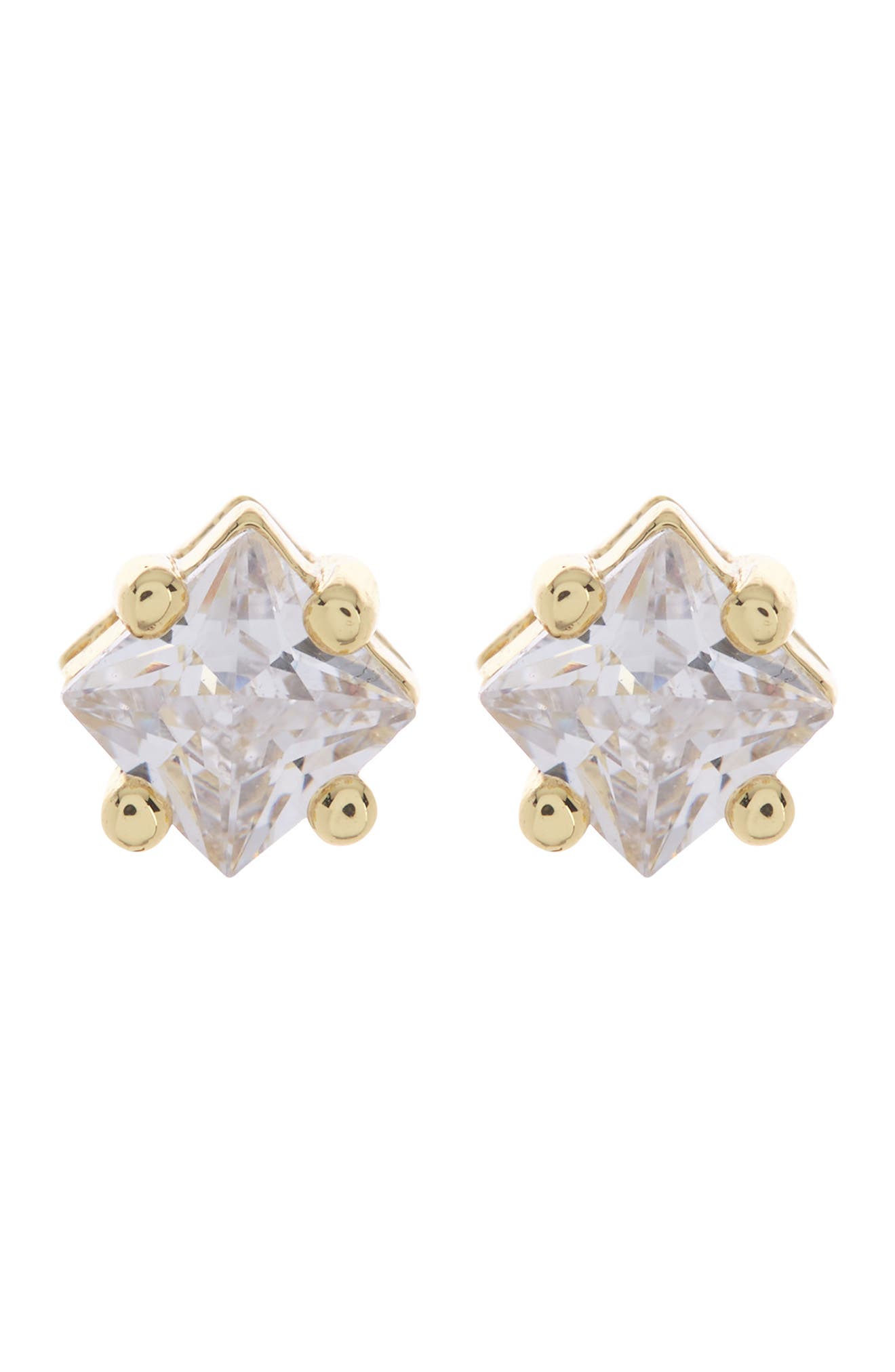 NORDSTROM RACK Demi Fine Princess CZ Stud Earrings