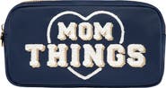 Stoney Clover Lane Small Mom Things Embroidered Nylon Pouch