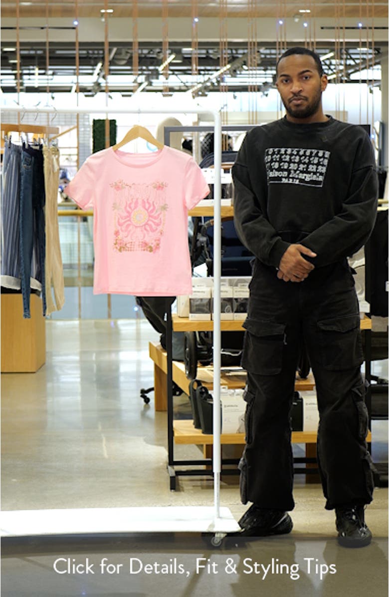 Kids' Mystic Sun Cotton Graphic T-Shirt, sales video thumbnail