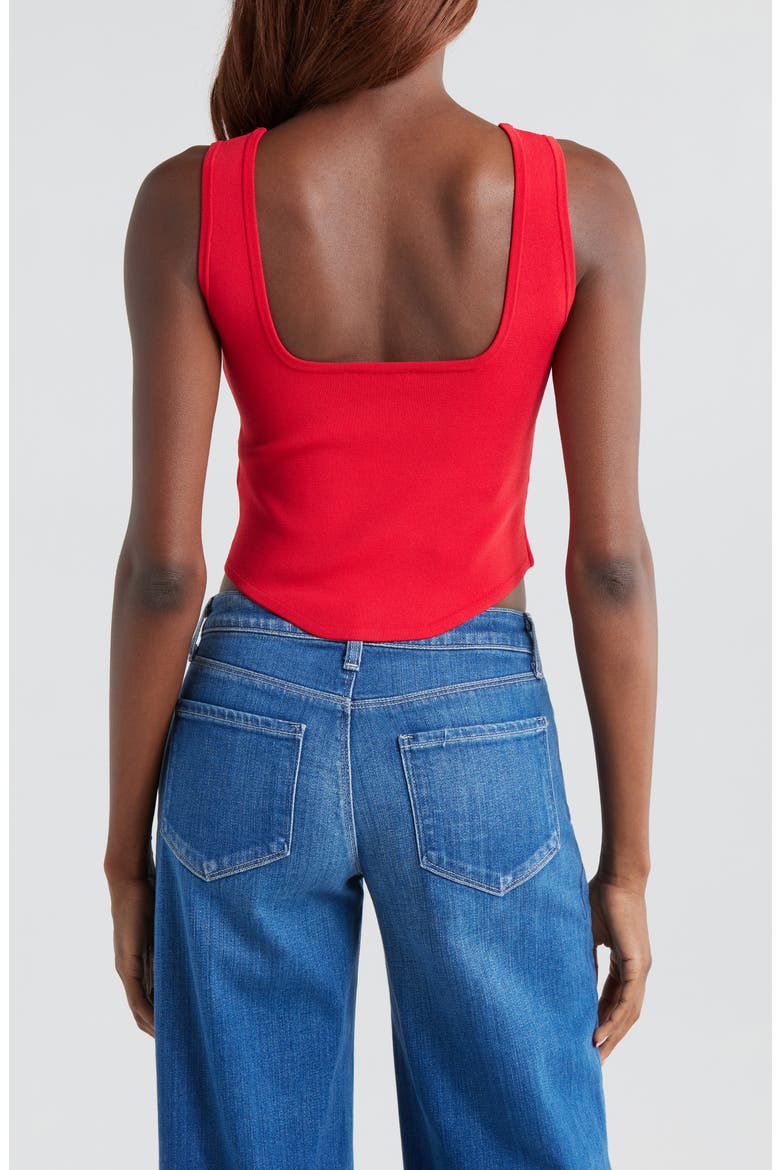 Saga Square Neck Tank, Alternate, color, SCARLET RE