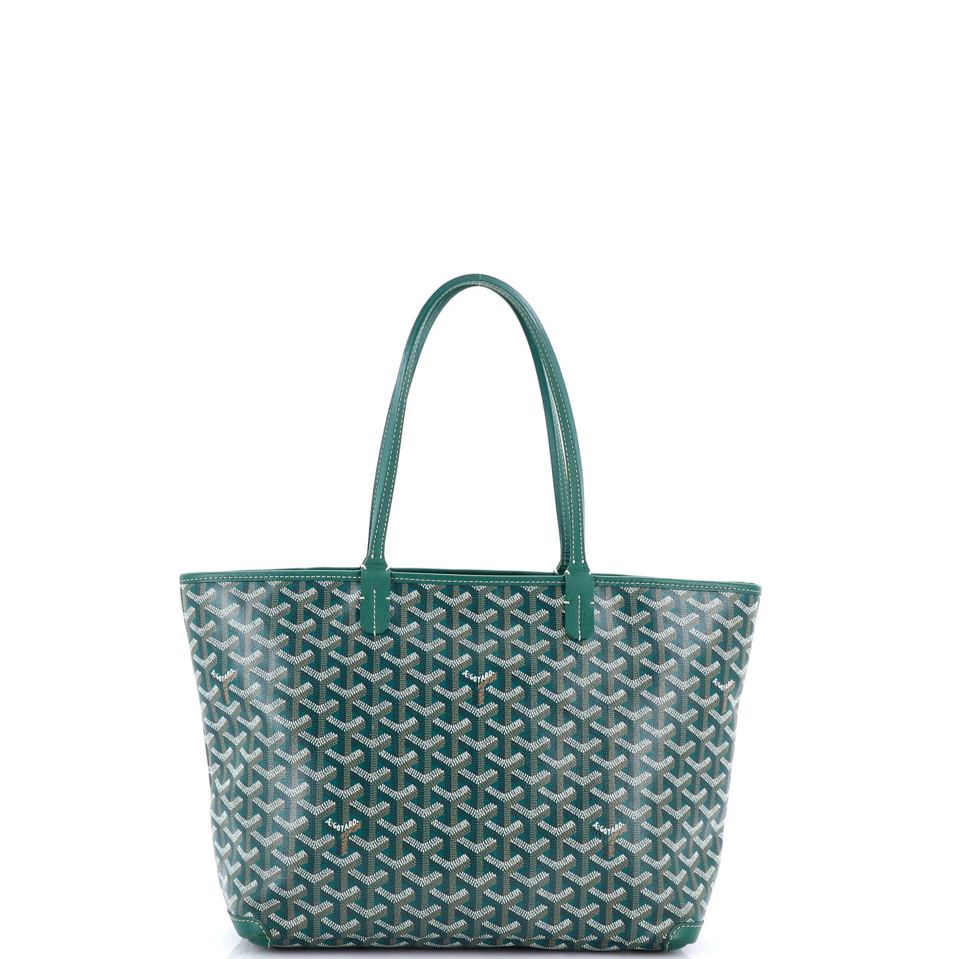 Pre-Owned Goyard Artois Tote Coated Canvas PM, Main, color, Green
