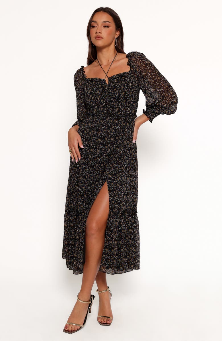 Kezia Floral Long Sleeve Midi Dress