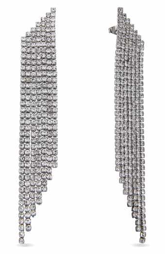 Camille Crystal Fringe Drop Earrings