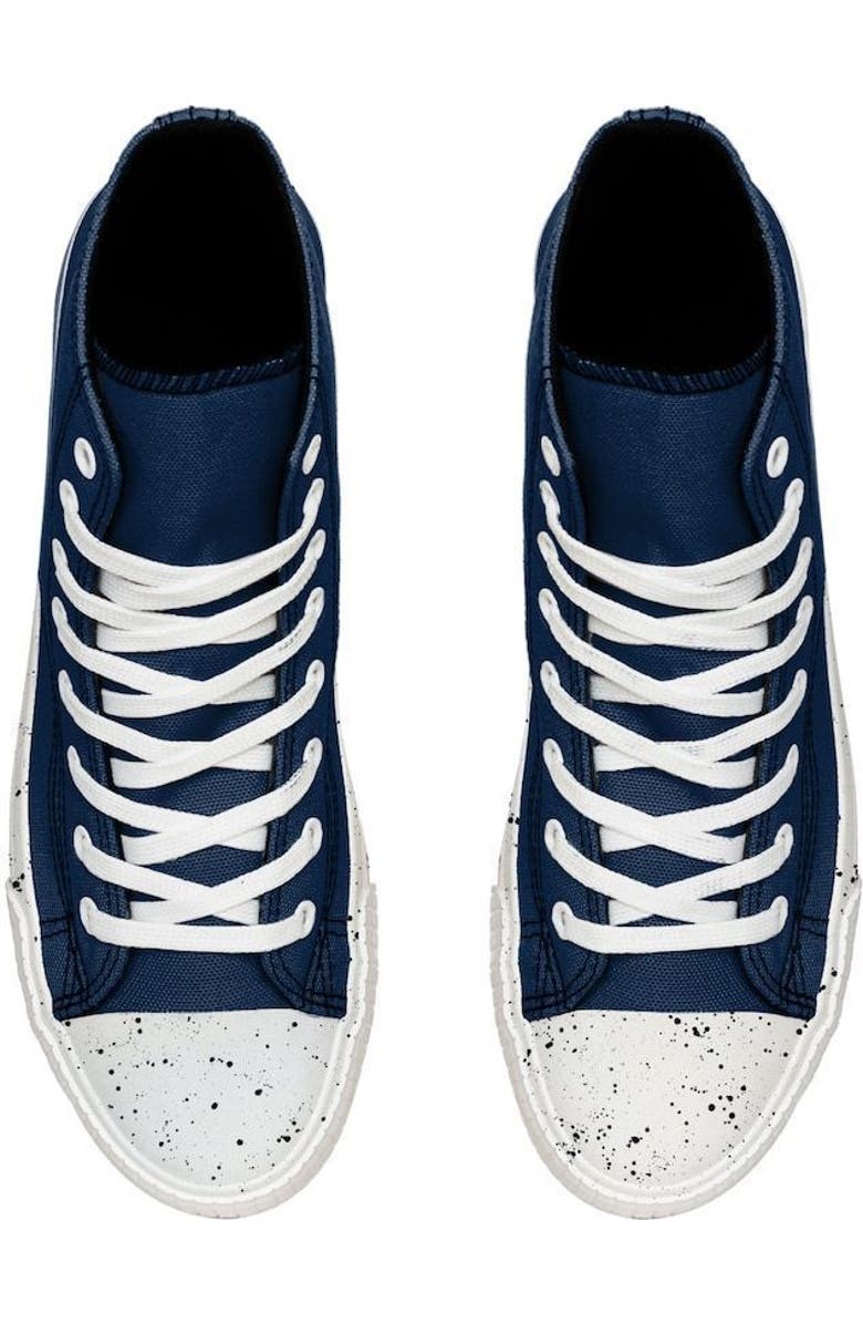 FOCO Men's FOCO Denver Broncos Paint Splatter High Top Sneakers, Main, color,