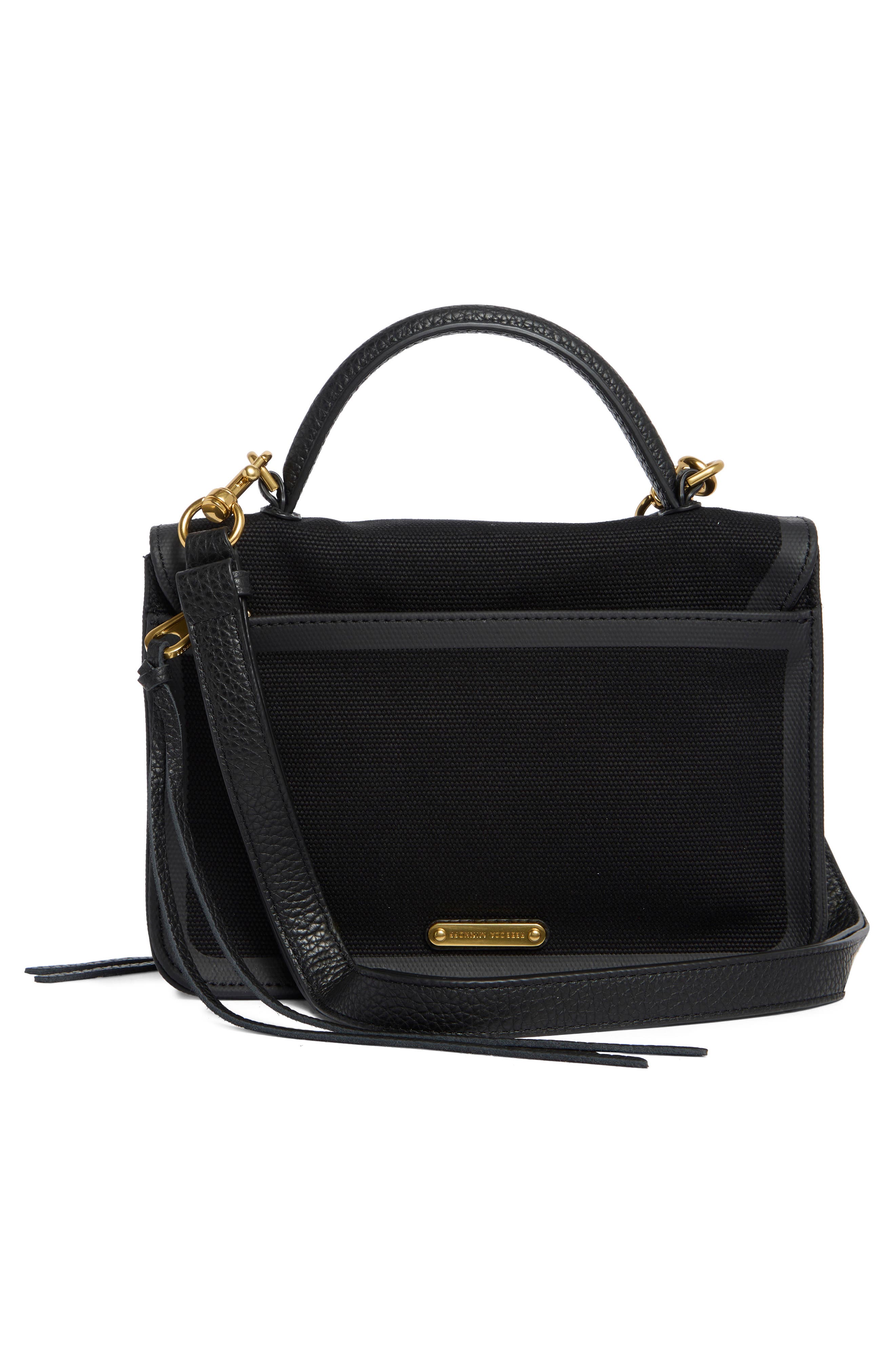 Rebecca Minkoff Darren Small Canvas Top Handle Satchel, Alternate, color, 